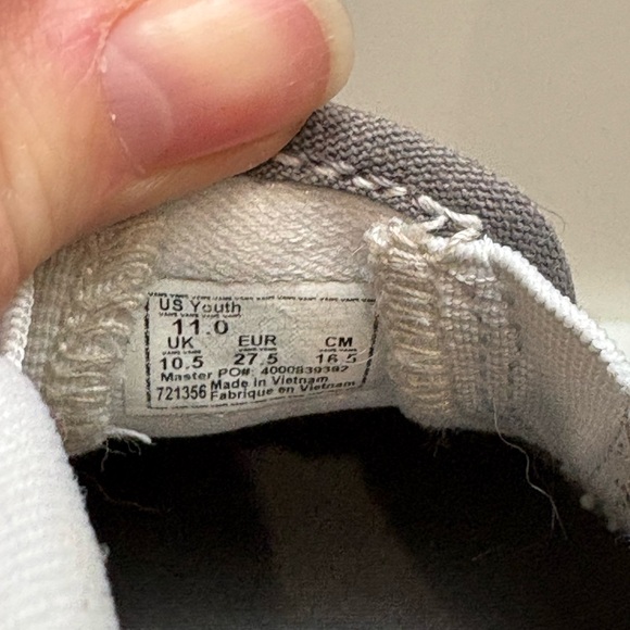 Vans Kids Black and White Classic Checkered Slip-On Sneakers Size 11c - Picture 6 of 6